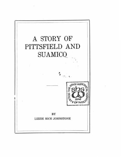 A Story of Pittsfield and Suamico