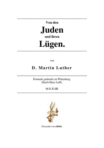 Von den Juden und ihren Lügen