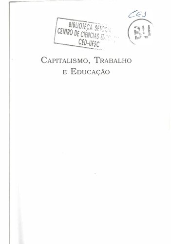 Capitalismo, trabalho e educação