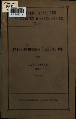 Untersuchungen über das Jod (1814)