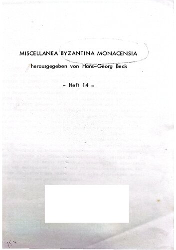 Studien zur Frühgeschichte Konstantinopels