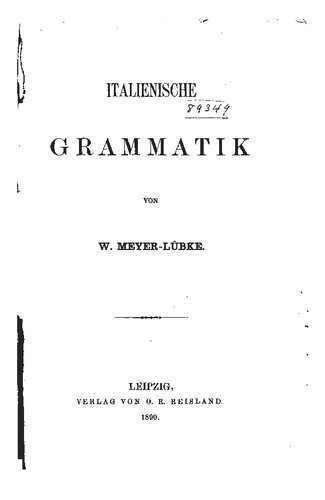 Italienische Grammatik