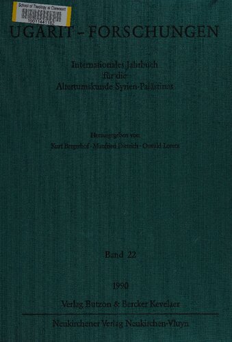 Ugarit-Forschungen 22