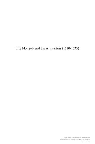 The Mongols and the Armenians (1220-1335)