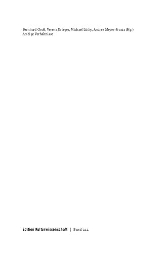 Ambige Verhältnisse. Uneindeutigkeit in Kunst, Politik und Alltag