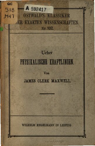 Über physikalische Kraftlinien (1861-1862)