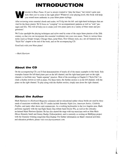 Blues Piano. The Complete Guide with CD