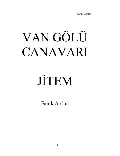 Van Gölü Canavarı JİTEM
