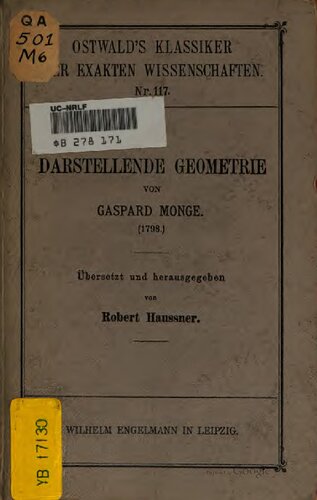 Darstellende Geometrie (1798)
