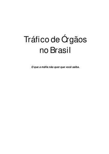 Tráfico de Órgãos no Brasil