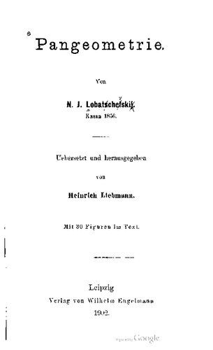 Pangeometrie (Kasan, 1856)