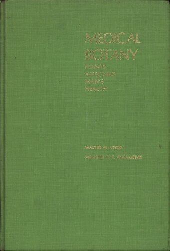 Medical botany - plants affecting man's health