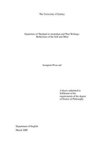 Depictions of Thailand in Australian and Thai Writings: Reflections of the Self and Other
