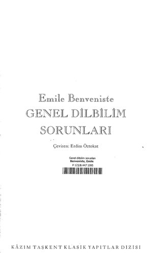 Genel Dilbilim Sorunları