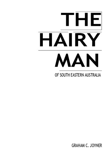 Hairy man of southeastern Australia
