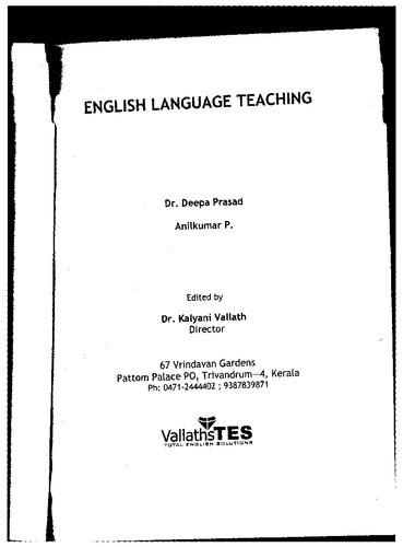 English Language Teaching (ELT)