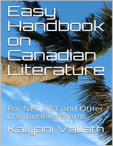 Easy Handbook on Canadian Literature