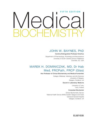 Medical Biochemistry-Elsevier (2018)