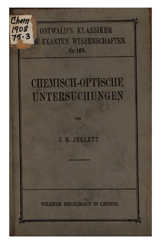 Chemisch-optische Untersuchungen