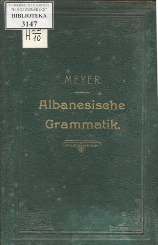 Kurzgefasste albanesische Grammatik