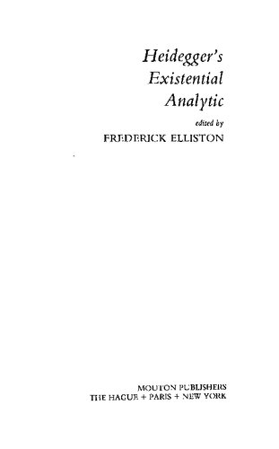 Heidegger's existential analytic