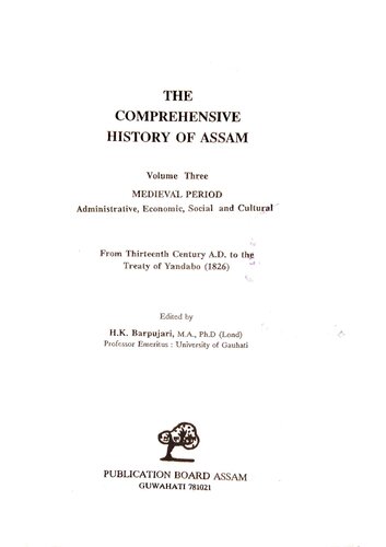 The Comprehensive History of Assam Volume 3