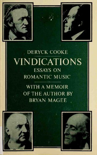 Vindications: Essays on Romantic Music