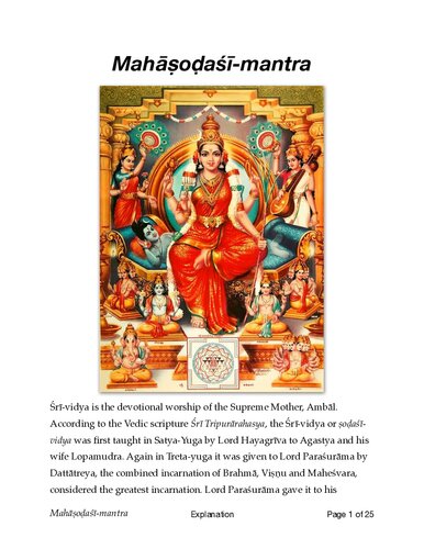 Mahashodasi mantra