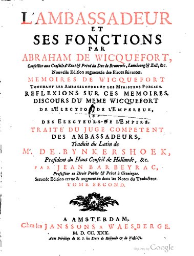 L'Ambassador et ses fonctions