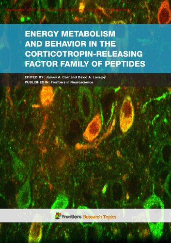 Energy metabolism and behavior in the corticotropin-releasing factor family of peptides
