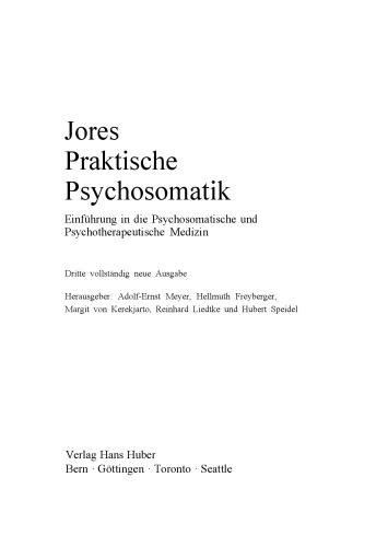 Praktische Psychosomatik.