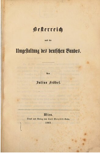 Österreich und die Umgestaltung des Deutschen Bundes