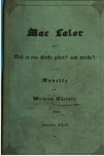 Mac Lalor oder Muss es eine Kirche geben? Und Welche?