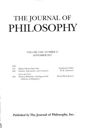 The Journal of Philosophy