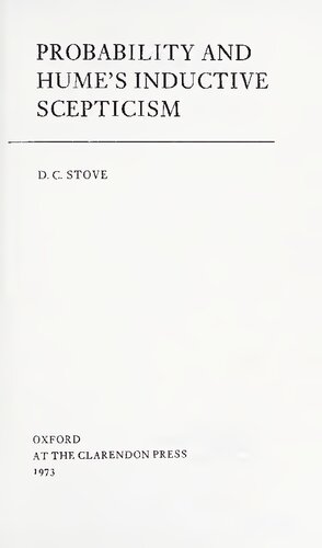 Probability and Humes Inductive Scepticism