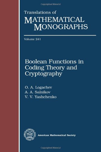 Boolean Functions in Coding Theory and Cryptography (Translations of Mathematical Monographs)