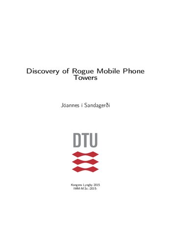 Discovery of Rogue Mobile Phone Towers