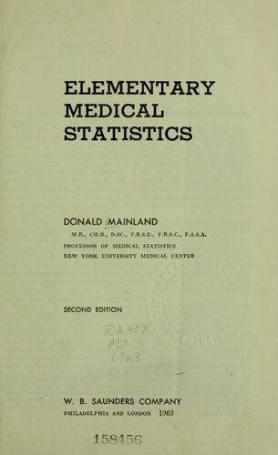 Elementary medical statistics