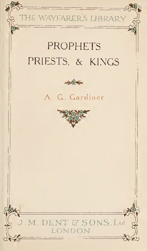 Prophets, Priests, and Kings