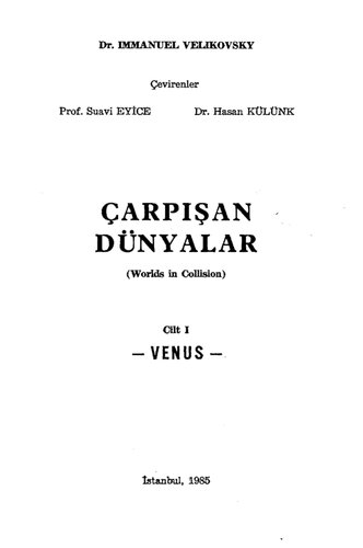 Çarpışan Dünyalar cilt I