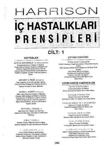 Harrison İç Hastalıkları Prensipleri 1. Cilt