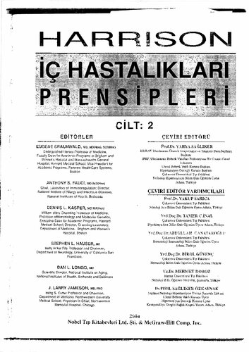Harrison İç Hastalıkları Prensipleri 2. Cilt