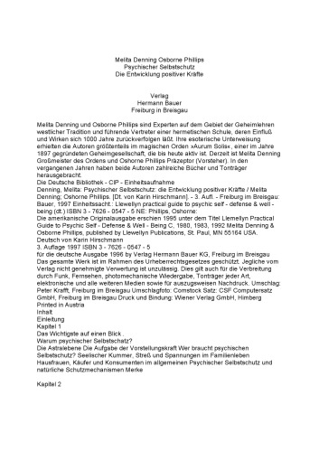 Psychischer Selbstschutz. Die Entwicklung positiver Kräfte.