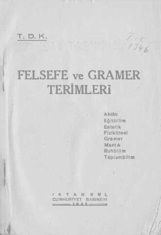 Felsefe ve Gramer Terimleri