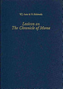 Lexicon on the Chronicle of Morea