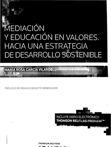 Mediación y educación en valores. Hacia una estrategia de Desarrollo Sostenible