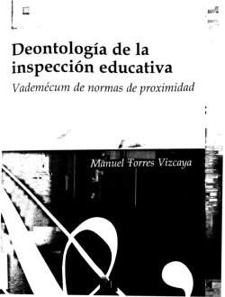 Deontología de la inspección educativa