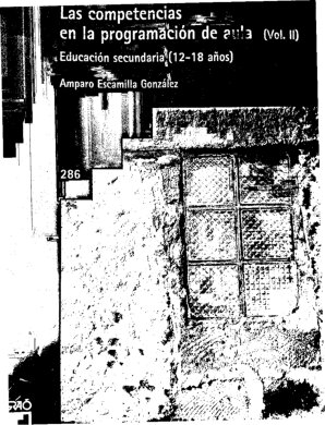 Las competencias en la programación de aula. Volumen II: Educación secundaria (12-18)