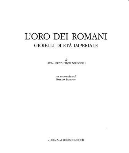 L'oro dei romani: gioielli di età imperiale