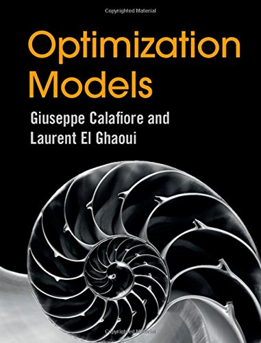 Optimization Models (Instructor's Solution Manual)   (Solutions)